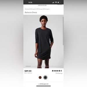 Balance dress athleta. Size M. Pink rose color